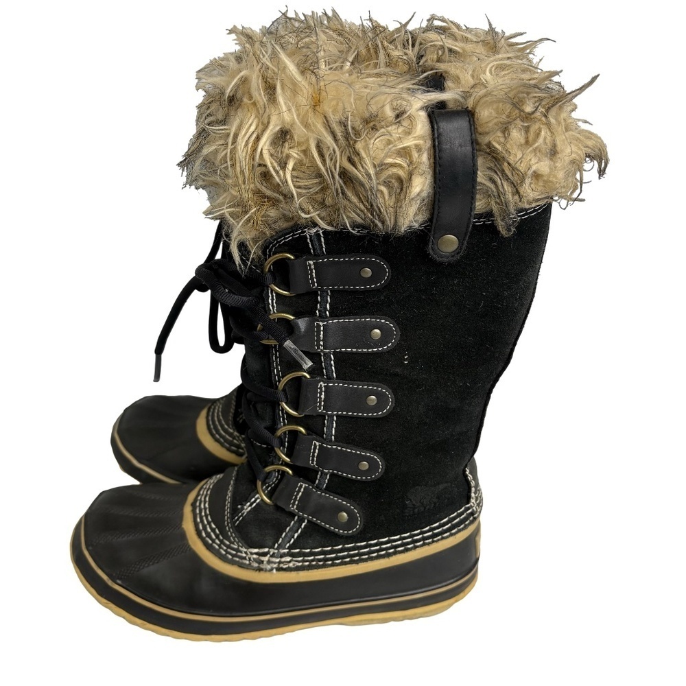 SOREL Joan of Arctic Black Women's Waterproof Boots. Size 7